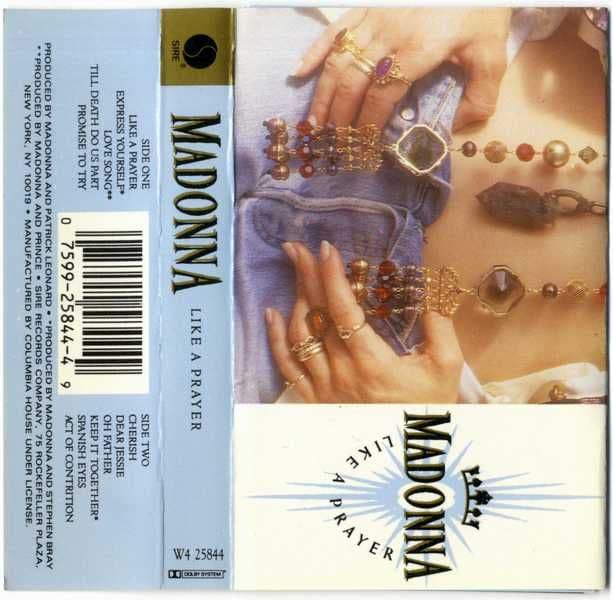 LIKE A PRAYER - USA Columbia House CASSETTE ALBUM