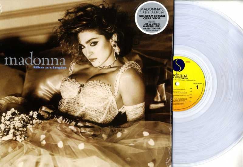 Madonna like a￼ virgin Crystal Vinyl LIKE A VIRGIN - 2019 LIMITED CRYSTAL CLEAR VINYL LP
