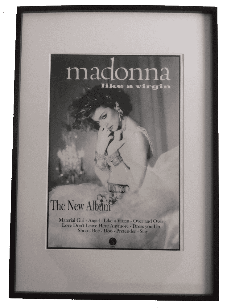 Madonna Like a Virgin Poster - Etsy Like a Virgin Gold Madonna