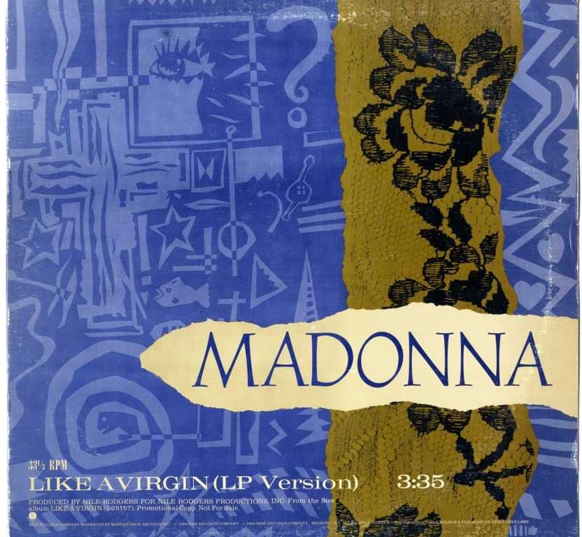 マドンナ ライク・ア・ヴァージン 12\" USA promo MADONNA Like A Virgin PRO-A-2172 12