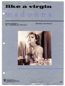 LIKE A VIRGIN - USA 1984 SHEET MUSIC