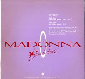 LIVE TO TELL - USA 12