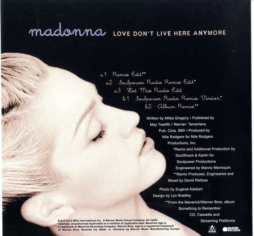 LOVE DON T LIVE HERE ANYMORE - WHITE 12