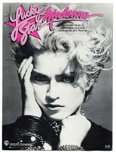 LUCKY STAR - USA 1984 SHEET MUSIC