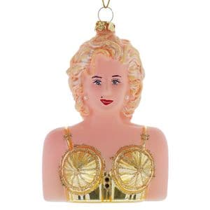 MADONNA : BLOND AMBITION - CHRISTMAS TREE BAUBLE ORNAMENT