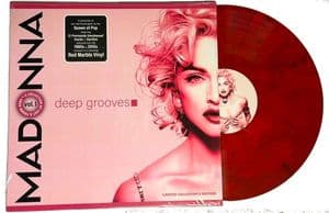 MADONNA : DEEP GROOVES (VOL.1) - RED MARBLE VINYL LP