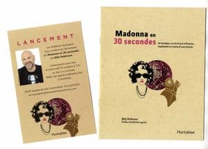 MADONNA EN 30 SECONDES - SIGNED LAUNCH PARTY INVITE & PROMO BOOKLET