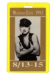 MADONNA EXPO 1993 - EXHIBITOR LAMINATE PASS
