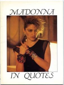 MADONNA IN QUOTES - UK 1987 PHOTO BOOK