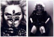 MADONNA MDNA - SET OF 4 LARGE FABRIC / GLOSSY PHOTOS