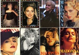 MADONNA POSTCARDS - EIGHTIES SET (x8)