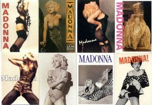 MADONNA POSTCARDS - NINETIES SET (x8)
