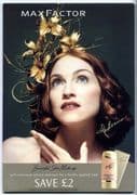 MAX FACTOR GOLD SKIN MAKE UP - UK PROMO COUNTER DISPLAY