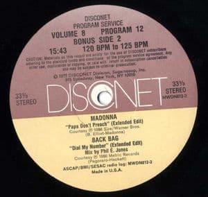 PAPA DON'T PREACH - DISCONET USA DJ PROMO 12