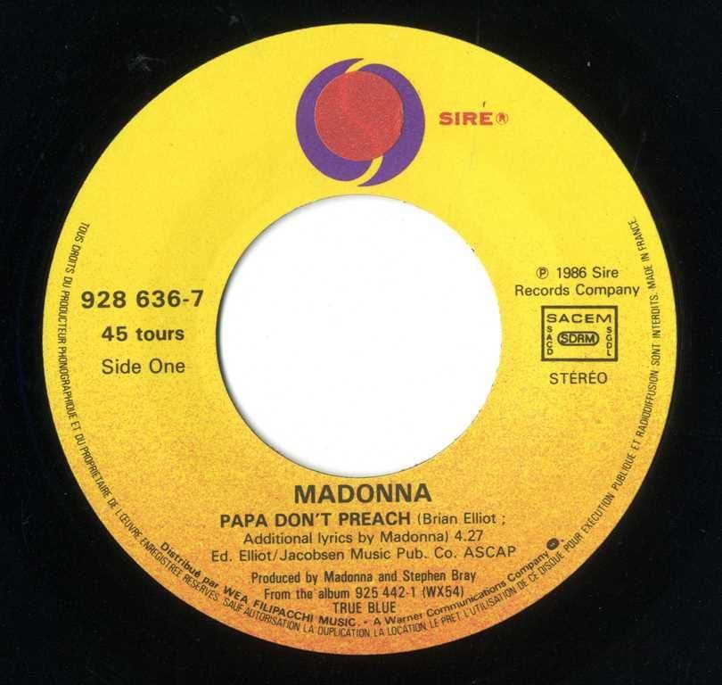 PAPA DON T PREACH - FRANCE 7