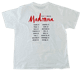 REBEL HEART TOUR - 2015 WHITE EUROPEAN ITINERARY T-SHIRT