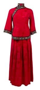 SHANGHAI SURPRISE FILM WORN COSTUME - SARAH LAM CHINA DOLLS MAID ENSEMBLE