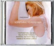 SOMETHING TO REMEMBER - USA PROMO CD ALBUM