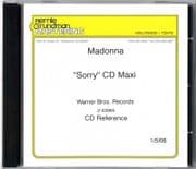 SORRY - USA 3 TRACK IN-HOUSE PROMO REFERENCE CD
