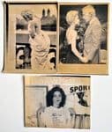 SPORTS AID, JOHNNY CARSON & LIFE MAG -  ASSOCIATED PRESS WIRE LASER PHOTO'S (x3)