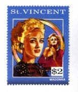 ST. VINCENT -  MADONNA $2 POSTAGE STAMP