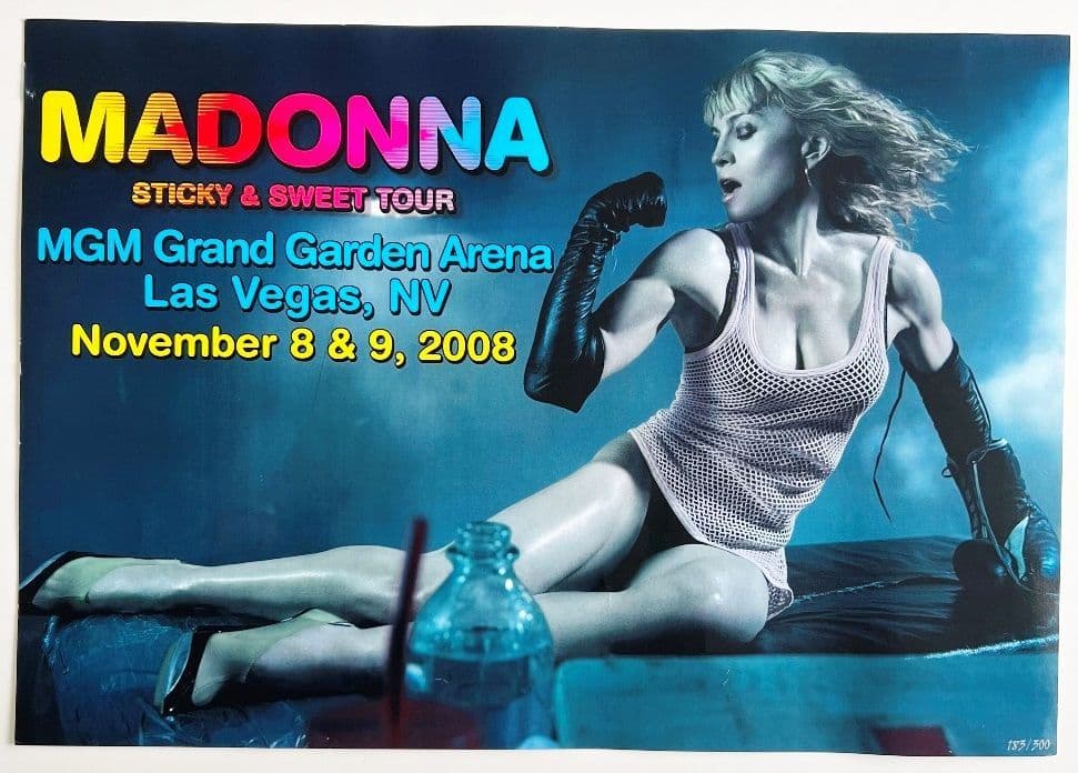 STICKY AND SWEET TOUR - LAS VEGAS NUMBERED LITHOGRAPH POSTER