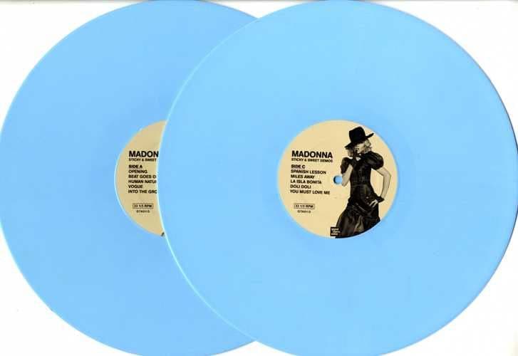 2CD！マドンナ/STICKEY & SWEET DEMOS... AND STICKY & SWEET DEMOS - 2x BLUE VINYL TOUR LP POSTER