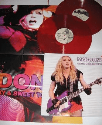 STICKY & SWEET DEMOS - 2x RED VINYL TOUR LP POSTER