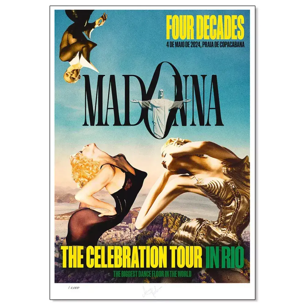 THE CELEBRATION TOUR IN RIO - LIMITED EDITION PLATE SIGNED LITHOGRAPH