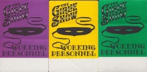 THE GIRLIE SHOW 1993 TOUR - WORKING PERSONNEL 3x SATIN PASS SET