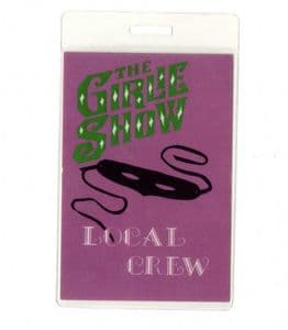 THE GIRLIE SHOW TOUR - LOCAL CREW LAMINATE PASS