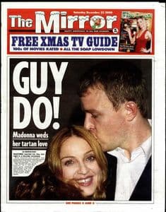 THE SUN / STAR / EXPRESS / MIRROR NEWSPAPERS - WEDDING SET x5 (2000)
