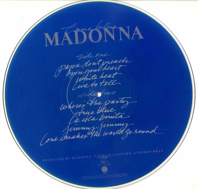 TRUE BLUE - JAPAN LP PICTURE DISC P-15004 1