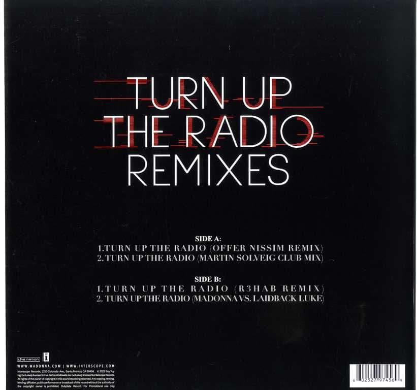 TURN UP THE RADIO REMIXES - BLUE COLOUR 12