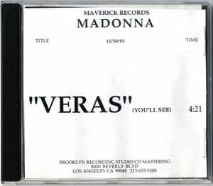 VERAS (YOU'LL SEE) - USA IN-HOUSE REFERENCE PROMO CD