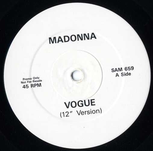 マドンナ　VOGUE　UK盤 貴重 12” シングルレコード　SAM 659 VOGUE - UK PROMO 12