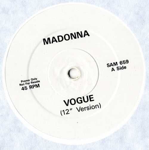 マドンナ　VOGUE　UK盤 貴重 12” シングルレコード　SAM 659 VOGUE - UK PROMO 12