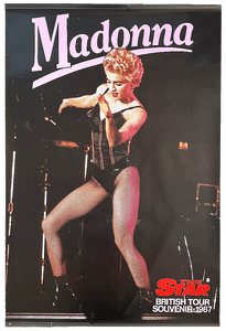 WHO'S THAT GIRL - THE STAR UK SOUVENIR 1987 TOUR POSTER