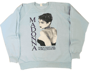 WHO'S THAT GIRL WORLD TOUR - UK 1987 BLUE JUMPER / SWEATER