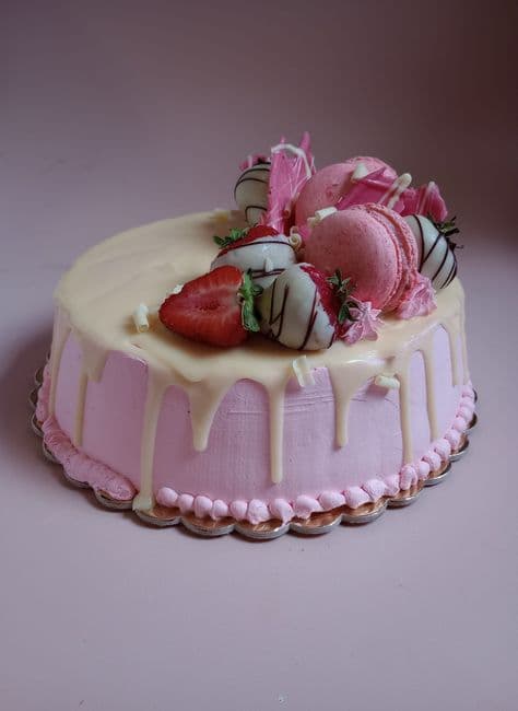 Macarons, Shards and Dipped Strawberries