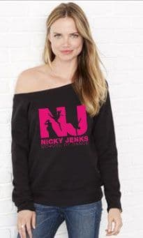 Off Shoulder Fleece Jumper