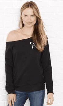 Off Shoulder Fleece Jumper