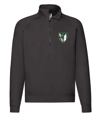 STAFF zip neck sweatshirt