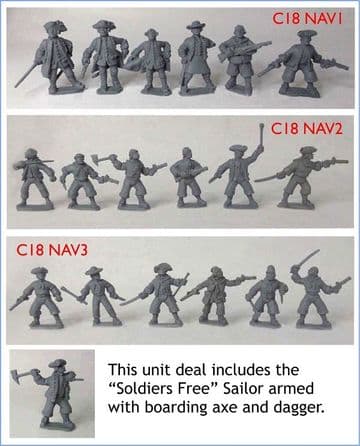 C18 NU2 18th Century Sailors Boarding Party