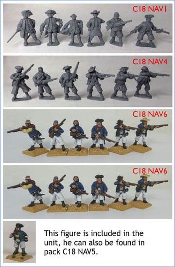 C18 NU4 18th Century Sailors Land Party