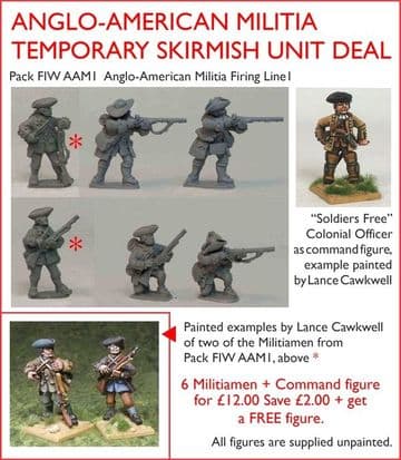 ENDING SOON - ANGLO-AMERICAN MILITIA  TEMPORARY SKIRMISH UNIT DEAL