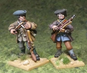 FIW AAM 1/2 ANGO-AMERICAN MILITIA FIRING LINE 8 figure pack