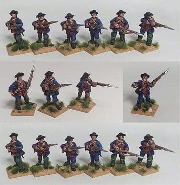 FIW BPU4 Anglo-American Provincials in Short Coats, Cut Down Hats