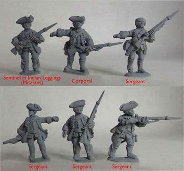 FIW BRT3 British 60th Foot Sergeants & Characters