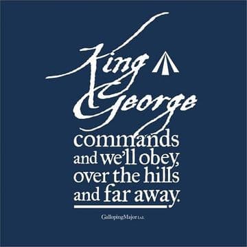 King George Commands T-shirt Blue by Galloping Major
